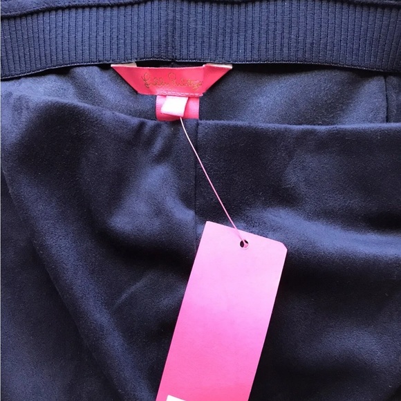 Lilly Pulitzer NWT 29" Anika Ultra Suede Leggings True Navy Size 0,14 - Picture 3 of 7